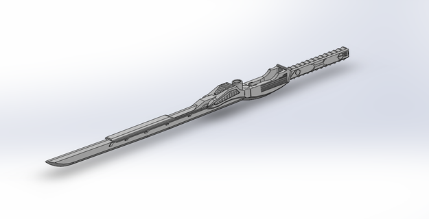 sasword espada zecter kamen jinete kabuto súper sentai guardabosque 3d print model - Mito3D