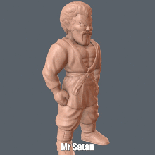 Satan einfach drucken Unterstützung Skulptur Drachen Ball dbz Ärmel Anime Karikatur mr Zahl Modell 3d print model - Mito3D