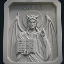 satan secours pendentif bijoux diable l'enfer lucifer inferno démon imp tombés l'ange icône le péché 3d print model - Mito3D