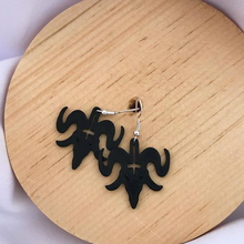 satanic goat earrings jewellery hoops kawaii 3d print model - Mito3D