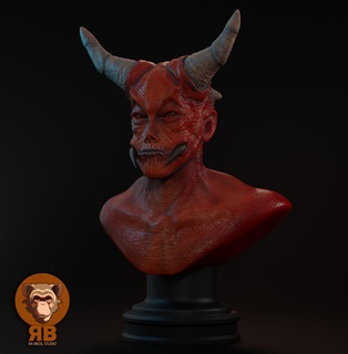 Satan mal démon sorcière personnage conception 3d print model - Mito3D