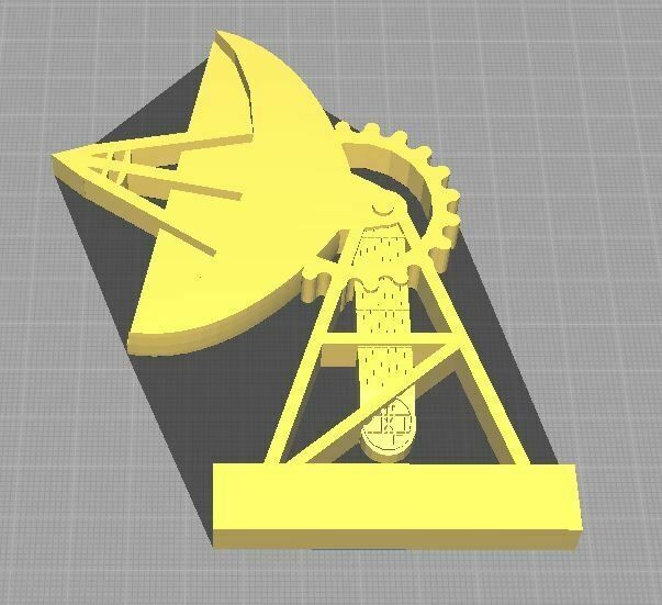 satélite prato 3D print model - Mito3D
