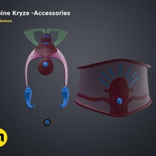 acetinado Kryze acessórios clone guerras 3d print model - Mito3D