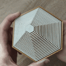 tatmin edici altıgenler sanat oyuncak matematik çokgen hexagon masa dekorasyon 3d print model - Mito3D