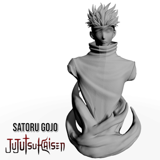 satoru gojo busto - jujutsu kaisen anime fanart yuji itadori sukuna 3d print model - Mito3D