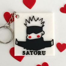 satoru jujutsu kaisen porte clés clé bague anime meme boucle d'oreille cerceaux accessoires 3d print model - Mito3D