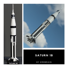 saturn 1b 1 200 scale multi parts fuse nasa prusa i3 rocket space spaceship spatial usa physics astronomy 3d print model - Mito3D