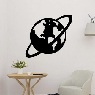 saturn 2d wall decor planet solar system planetary stars jupiter cosmos moon galaxy galaxies low poly art decoration home 3d print model - Mito3D