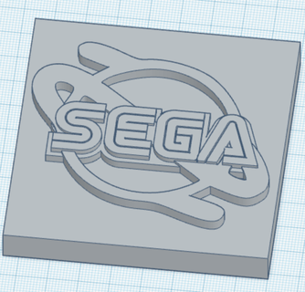 Saturn gm Wagen Abzeichen Sega Spiele Logo Automobil Schall Nintendo Sony 3d print model - Mito3D