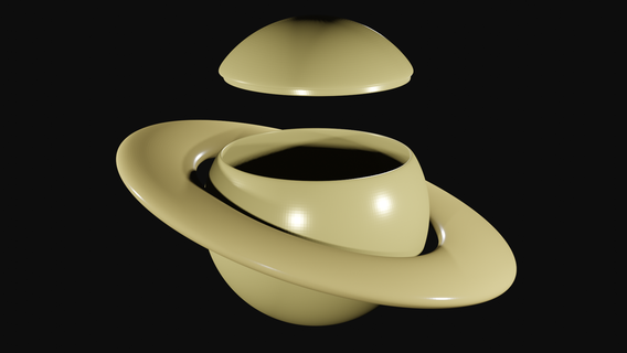 Saturno vaso casa pentola accessori decorare contiene decorazione 3d print model - Mito3D