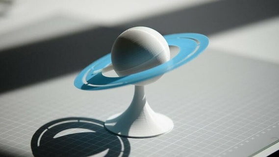 Saturno argolas planeta espaço galáxia constelação mundos 3d print model - Mito3D