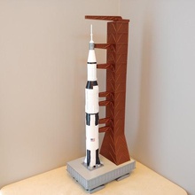 saturn v rocket crawler art space 3d print model - Mito3D