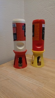 molho garrafa suporte porta ketchup mostarda remolado condimentos condimento dinamarquês 3d print model - Mito3D
