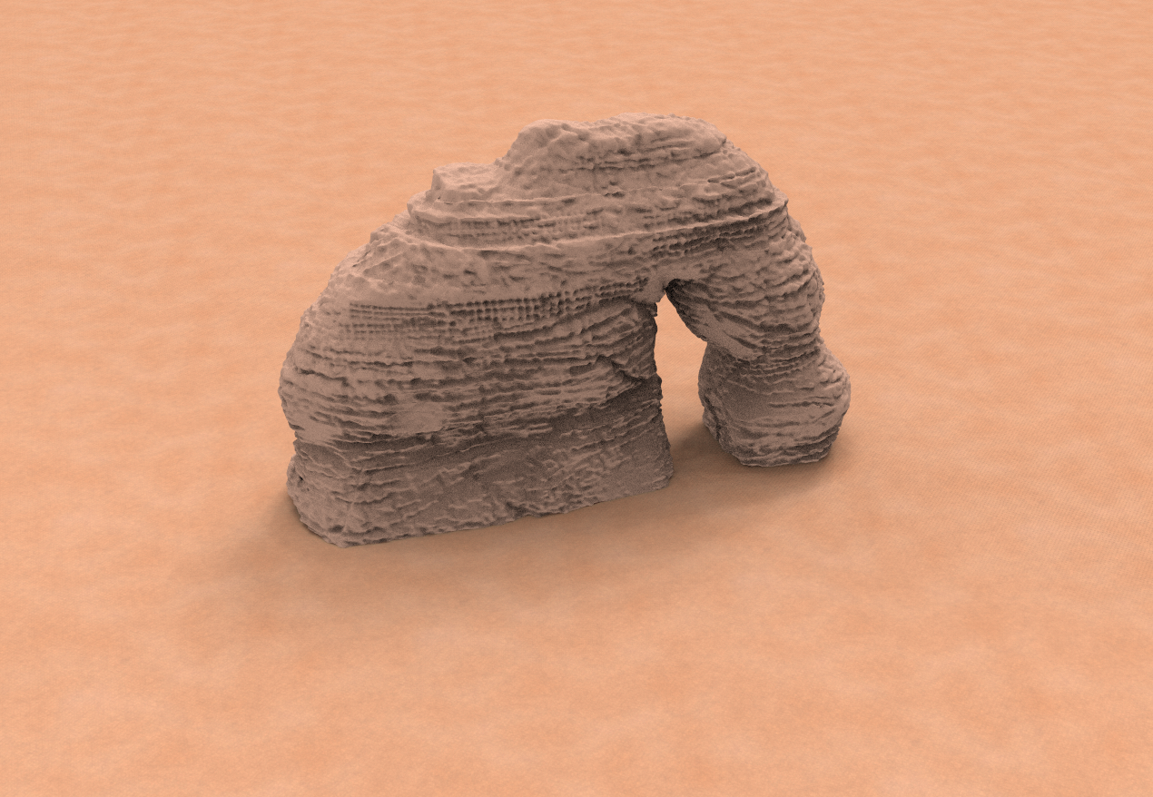 saudi arabia elephant rock ksa  3D print model - Mito3D