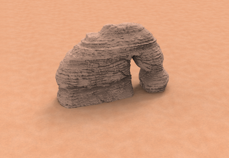 saoudien Saoudite l'éléphant Roche ksa 3d print model - Mito3D