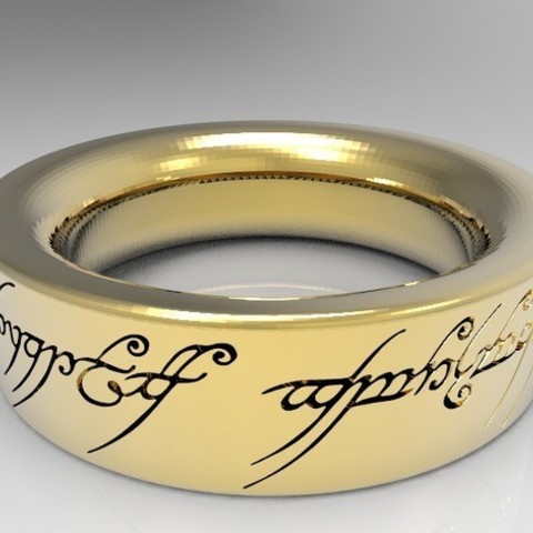 anel de sauron jóias 3D print model - Mito3D