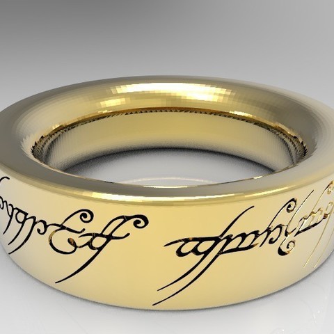 saurons ring lord rings jewelry one movies lotr fashion sauron 3D print model - Mito3D