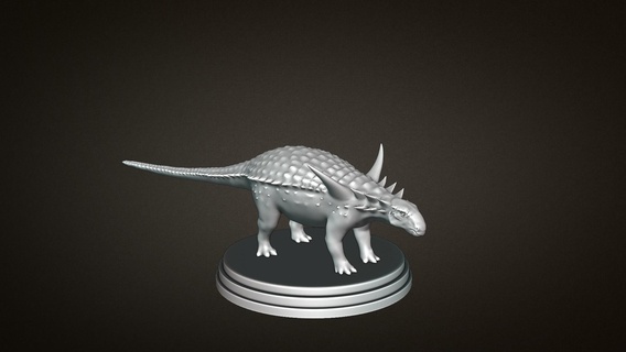 sauropelta dinosaur 3d printing toy print model toys 3d print model - Mito3D