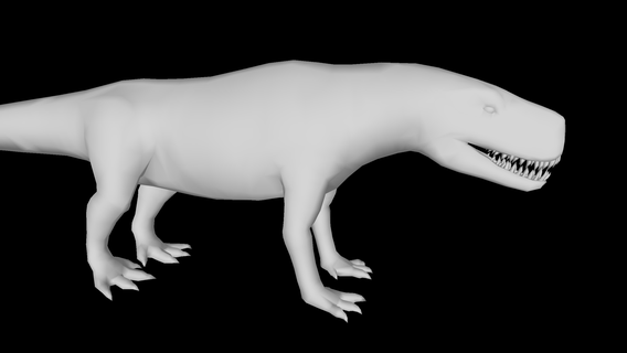 saurosuchus dinosaur 3d print model - Mito3D