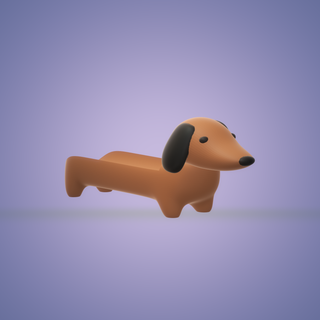 sausage dog pancho holder Home carrier food dachshund hot hotdog liberty hounds 3d print model - Mito3D