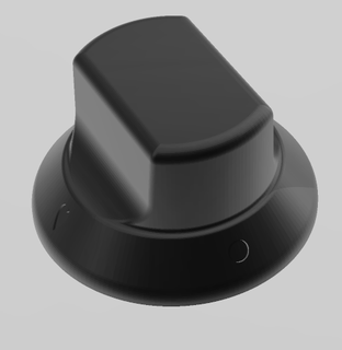 sauter gas quemador mando botón Horno 3d print model - Mito3D
