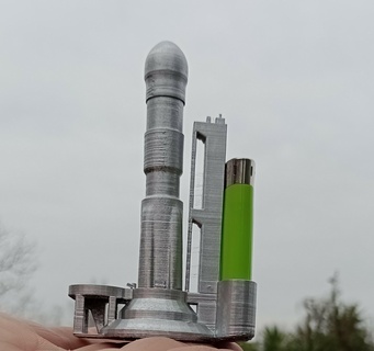 kaydetmek roket başlatıcı baskı Kutu sigara düşük poli Porta puro esrar 420 Kanüt boşluk nasa 3d print model - Mito3D
