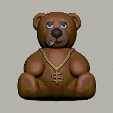 selvaggio orso 3d print model - Mito3D
