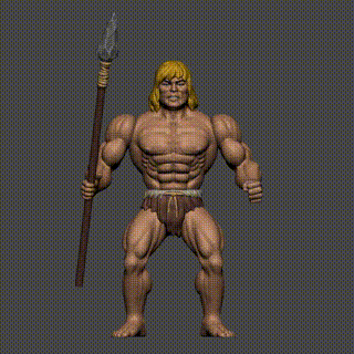 savage heman motu vintage style Various high poly toy articulated skeletor art plastic masters of the universe 3d print model - Mito3D
