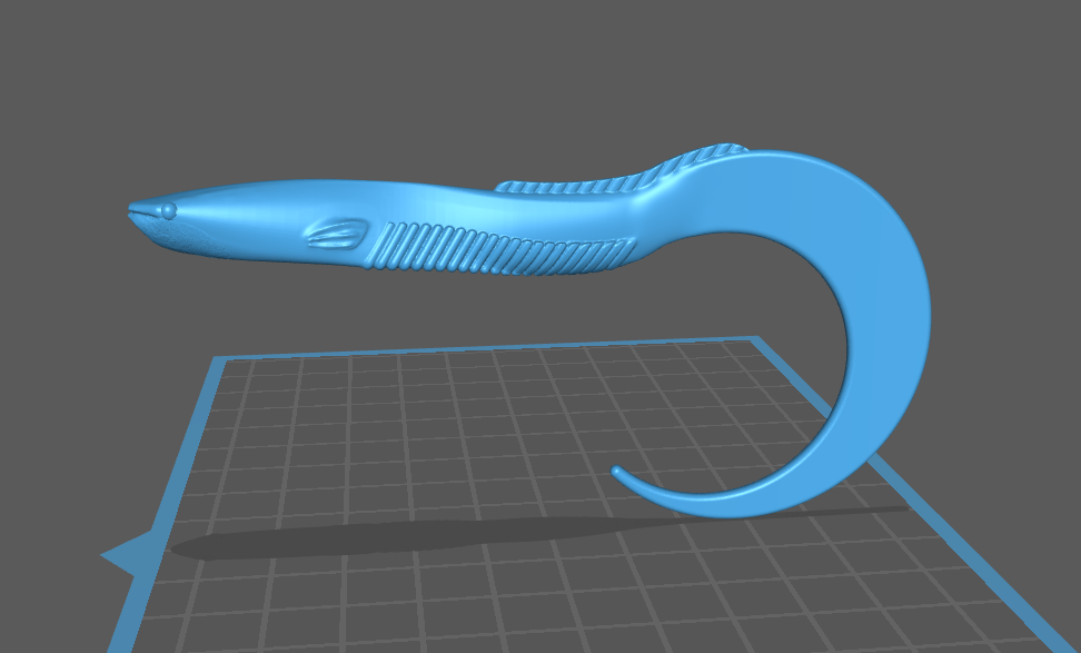 savage real eel- luure bait soft plastic fishing 3D print model - Mito3D