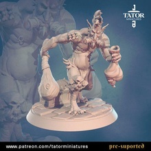 savage troll game goblin stl miniature 3d print model - Mito3D