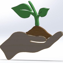 sparen Erde earth art planter 3d print model - Mito3D