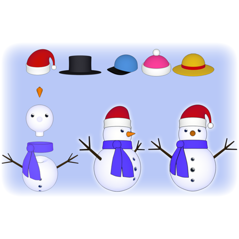 save snowman game 3D print model - Mito3D