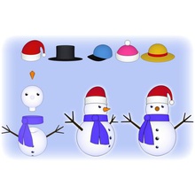 save snowman game 3d print model - Mito3D