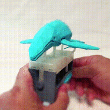 Kaydet kinetik balinalar sanat hareketli yüzme balina 3d print model - Mito3D