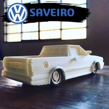 saveiro - volkswagen quadrada tuning tuned car cars vw lowered brazil 3d print model - Mito3D