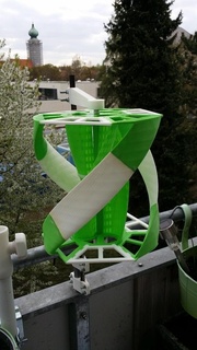 Savonius darrieus turbina energia Generatore rotore mulino vento giocattolo 3d print model - Mito3D