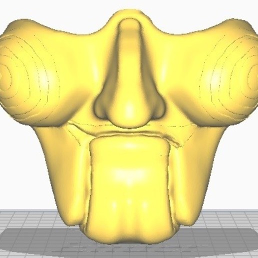 vu le masque gadget peur jeu de la 3D print model - Mito3D