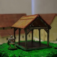 saxon barn 2 game 28mm scale historical viking wargaming 3d print model - Mito3D