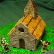 Sächsische burh kleine Kirche Spiel historisch ist Geschichte viking wargame wargaming 3d print model - Mito3D