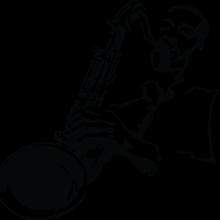 saxophonist art saxophone music device 3d print model - Mito3D