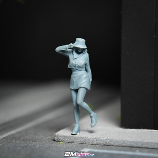 menina escala 164 3d impressão modelo mulher homem personagem corpo arte miniaturas estatuetas 3d print model - Mito3D