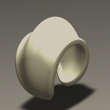 sbalzatto ring jewelry jewellery 3d print model - Mito3D