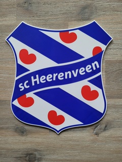 sc heerenveen logotipo arte futebol 3d print model - Mito3D