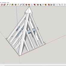 Baugerüst Architektur Rahmen 3d print model - Mito3D