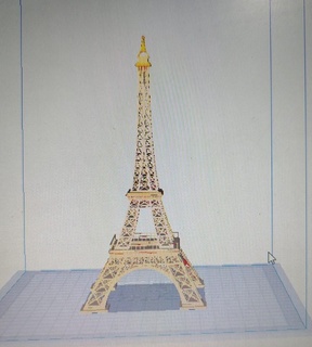 skalierbar eifel Turm Architektur Paris Frankreich Monument 3d print model - Mito3D