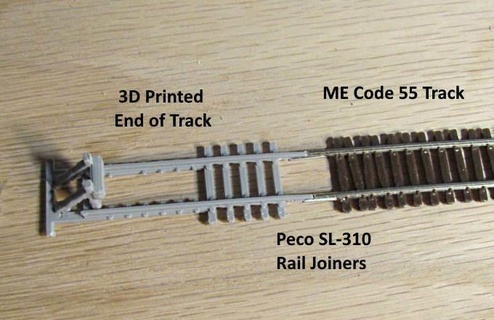scale -- code 55 track section Art models 3d print model - Mito3D