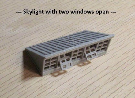 scale -- rooftop skylights Art models 3d print model - Mito3D