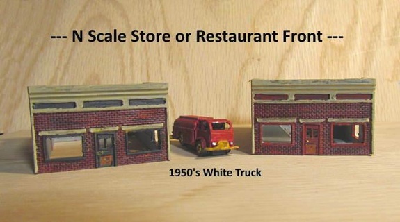 scale - single story store restaurant Art models 3d print model - Mito3D