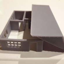 scale 1 160 simple bungalow house in n 3d print model - Mito3D