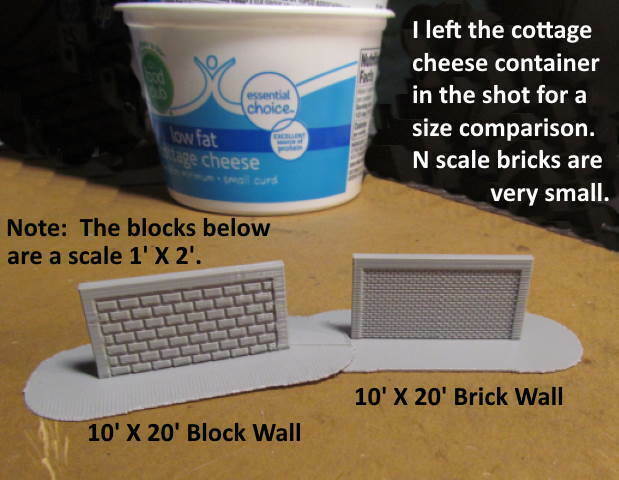 scale brick walls Art models 3D print model - Mito3D